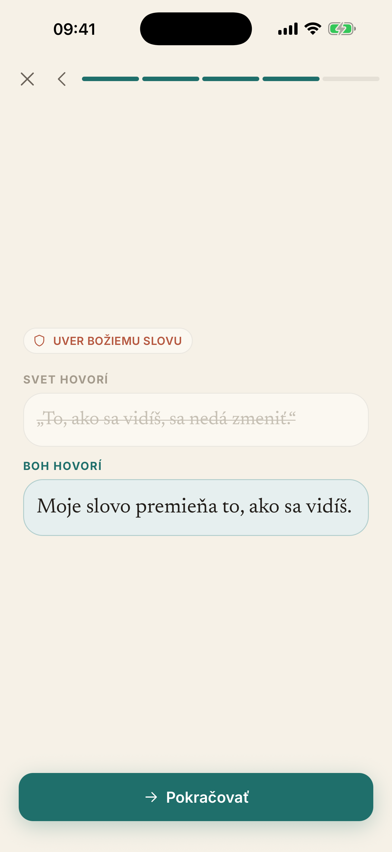 Svet hovorí, Boh odpovedá