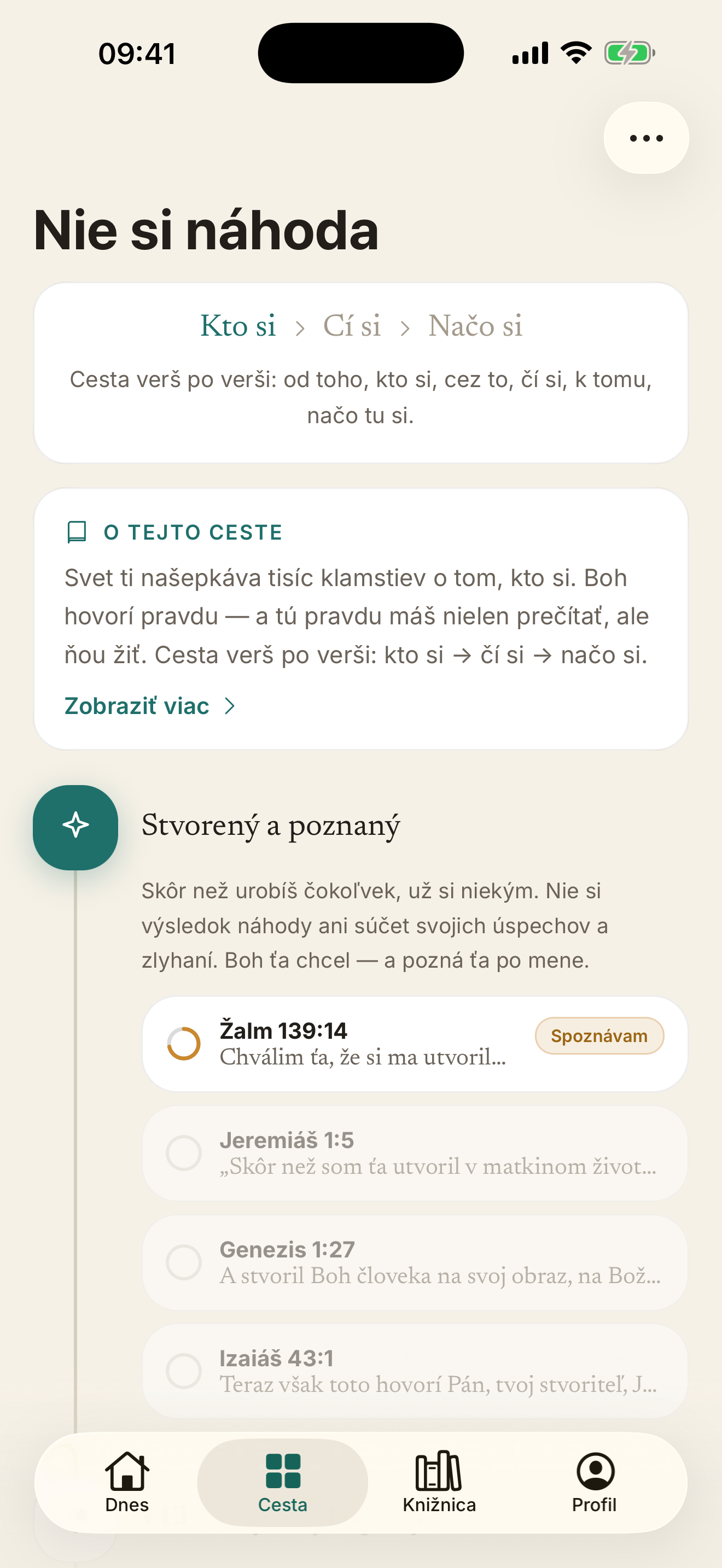 Cesta — verše spojené jednou témou